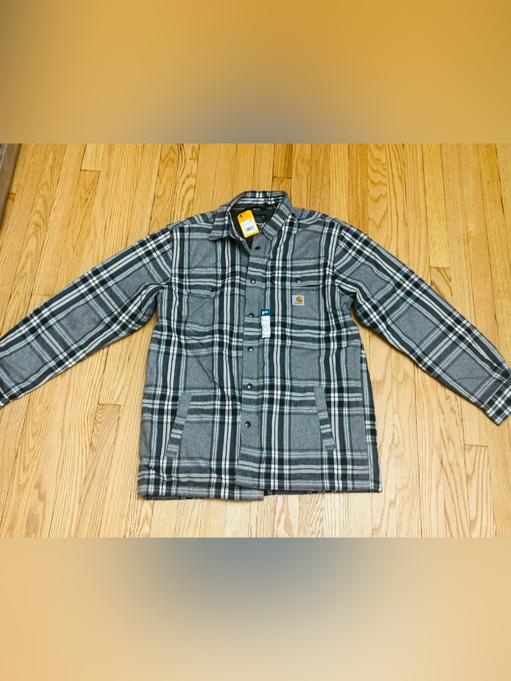Carhartt flannel Plaid Insulated Field Jacket